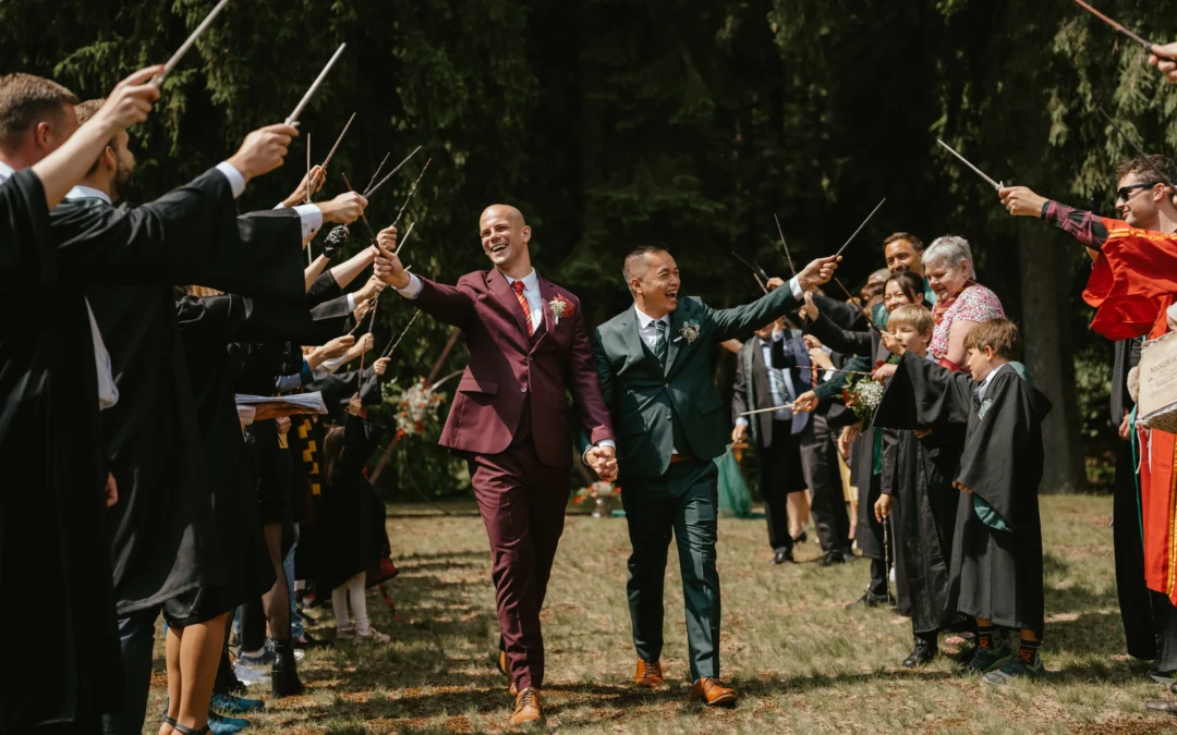 Svatba plná kouzel ze světa Harryho Pottera 